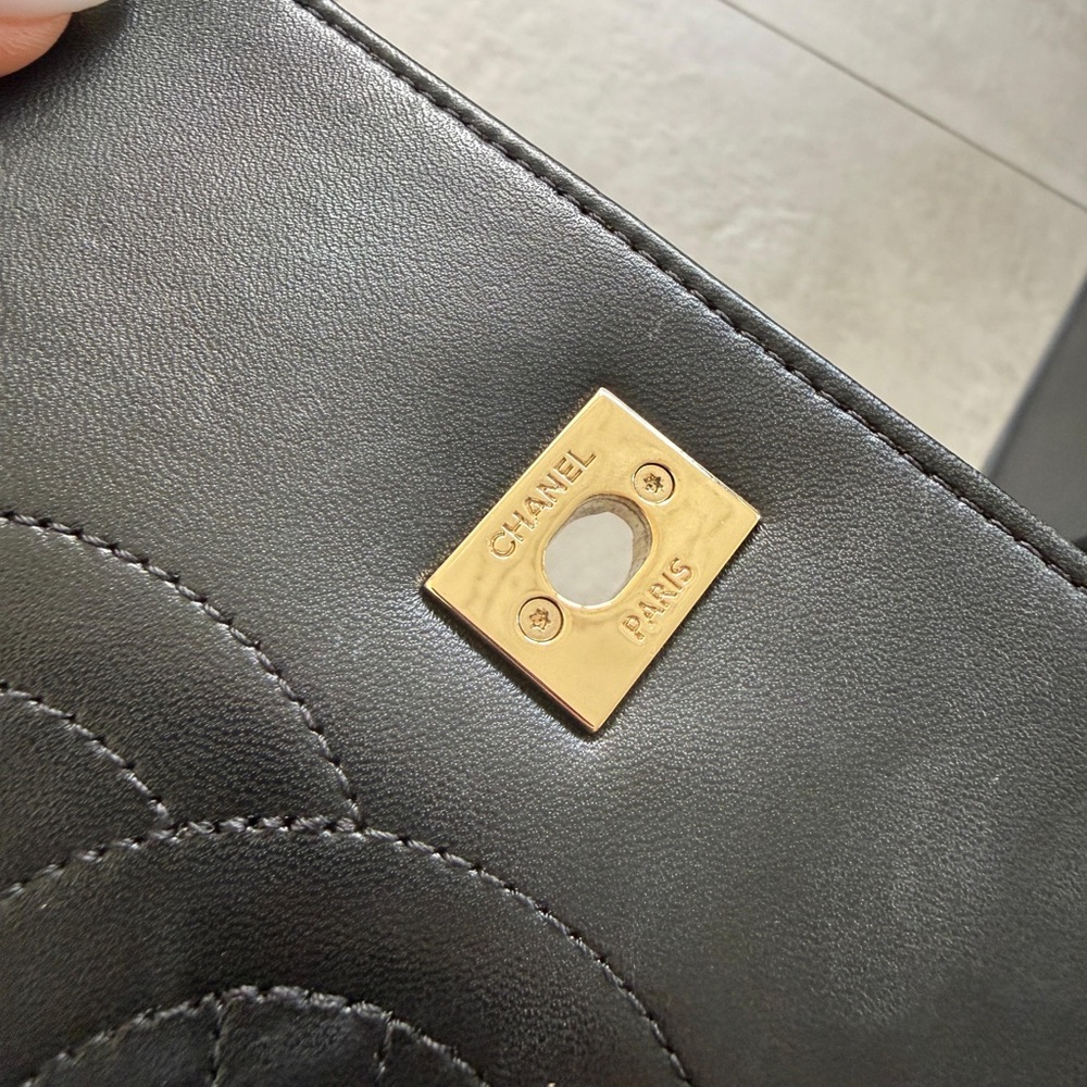 Chanel Black Quilted Shoulder Bag with Gold Accents - Picture 14 of 14
